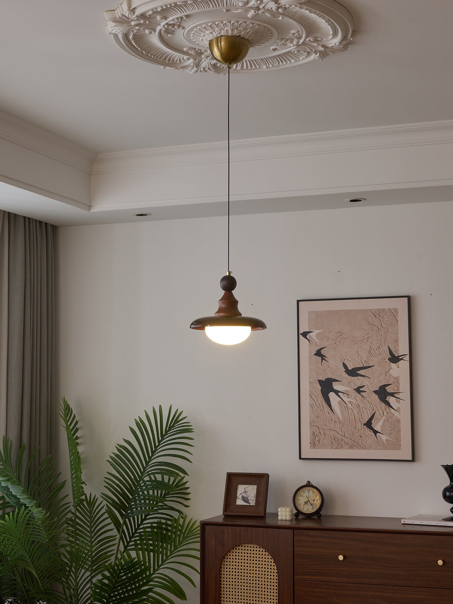 Syraeeth Premium Nordic Art Wood Pendant Light-Neutral Decor