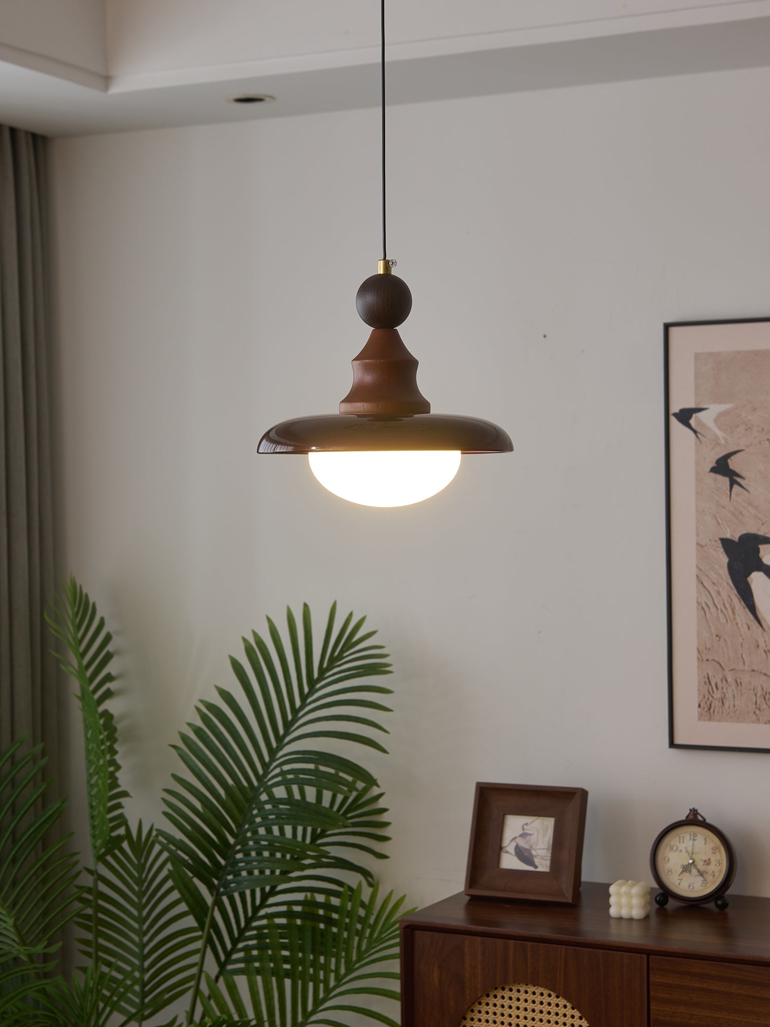 Syraeeth Premium Nordic Art Wood Pendant Light-Neutral Decor