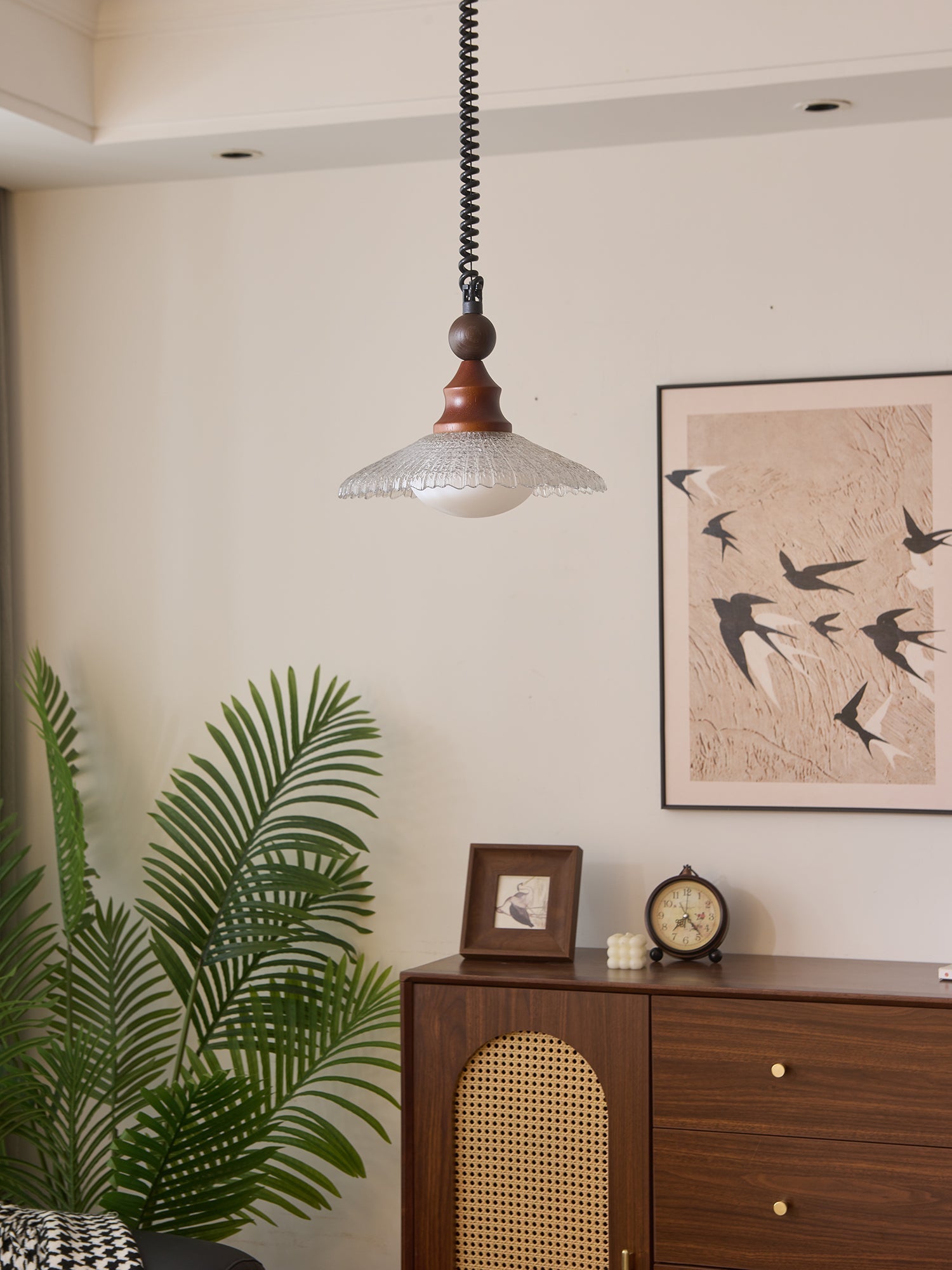Syraeeth Premium Nordic Art Wood Pendant Light-Neutral Decor