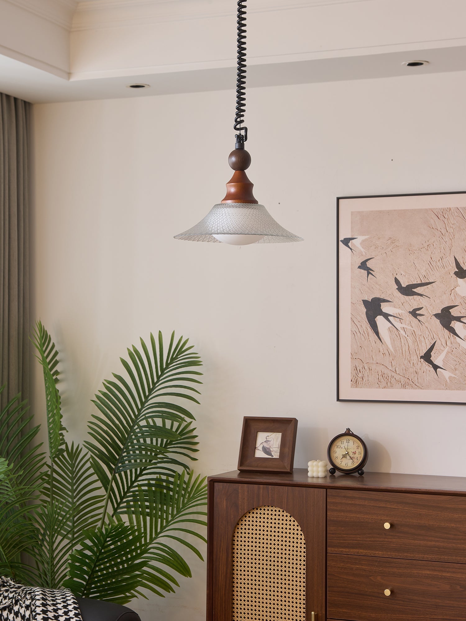 Syraeeth Premium Nordic Art Wood Pendant Light-Neutral Decor