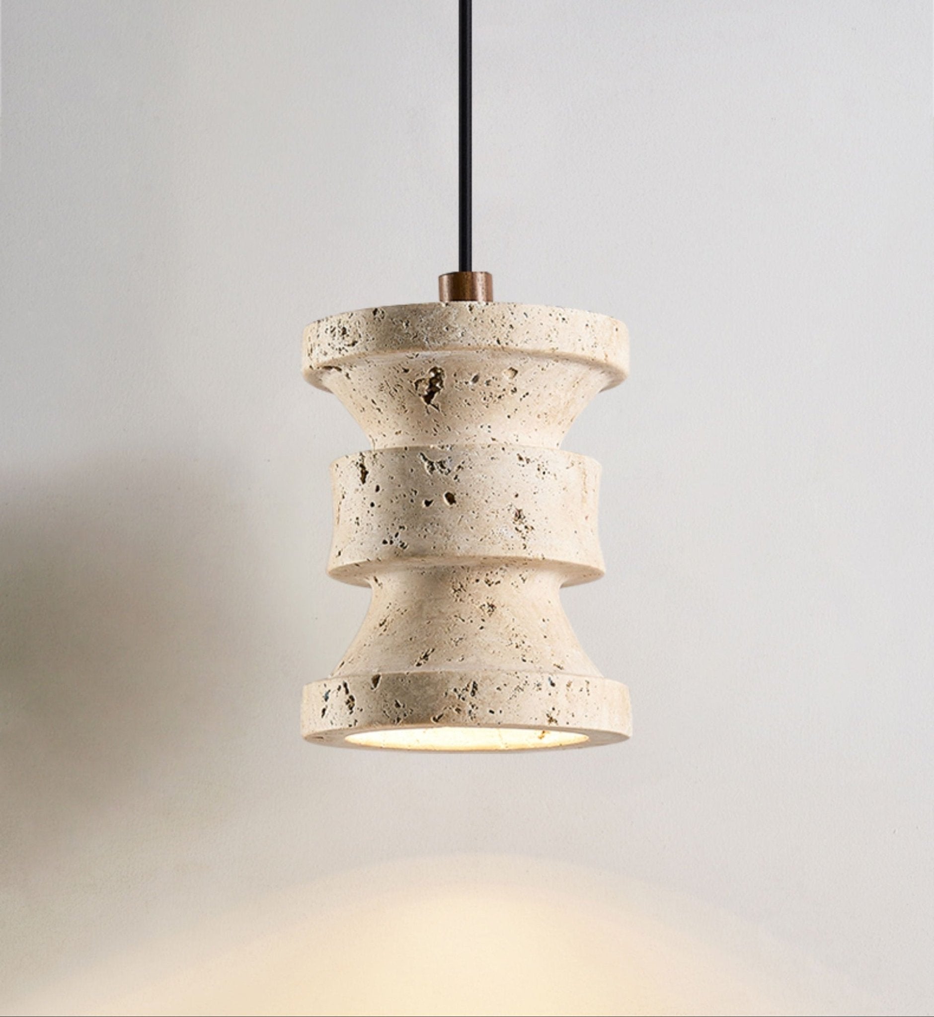 Ardelle Travertine Pendant Lamp-Neutral Decor
