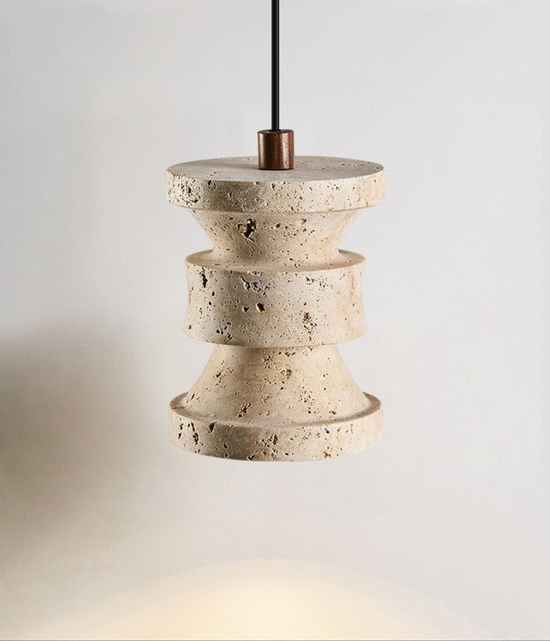 Ardelle Travertine Pendant Lamp-Neutral Decor
