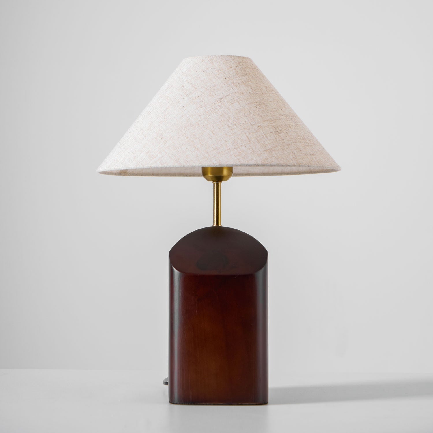 Halene Wood Fabric Table Lamp-Neutral Decor