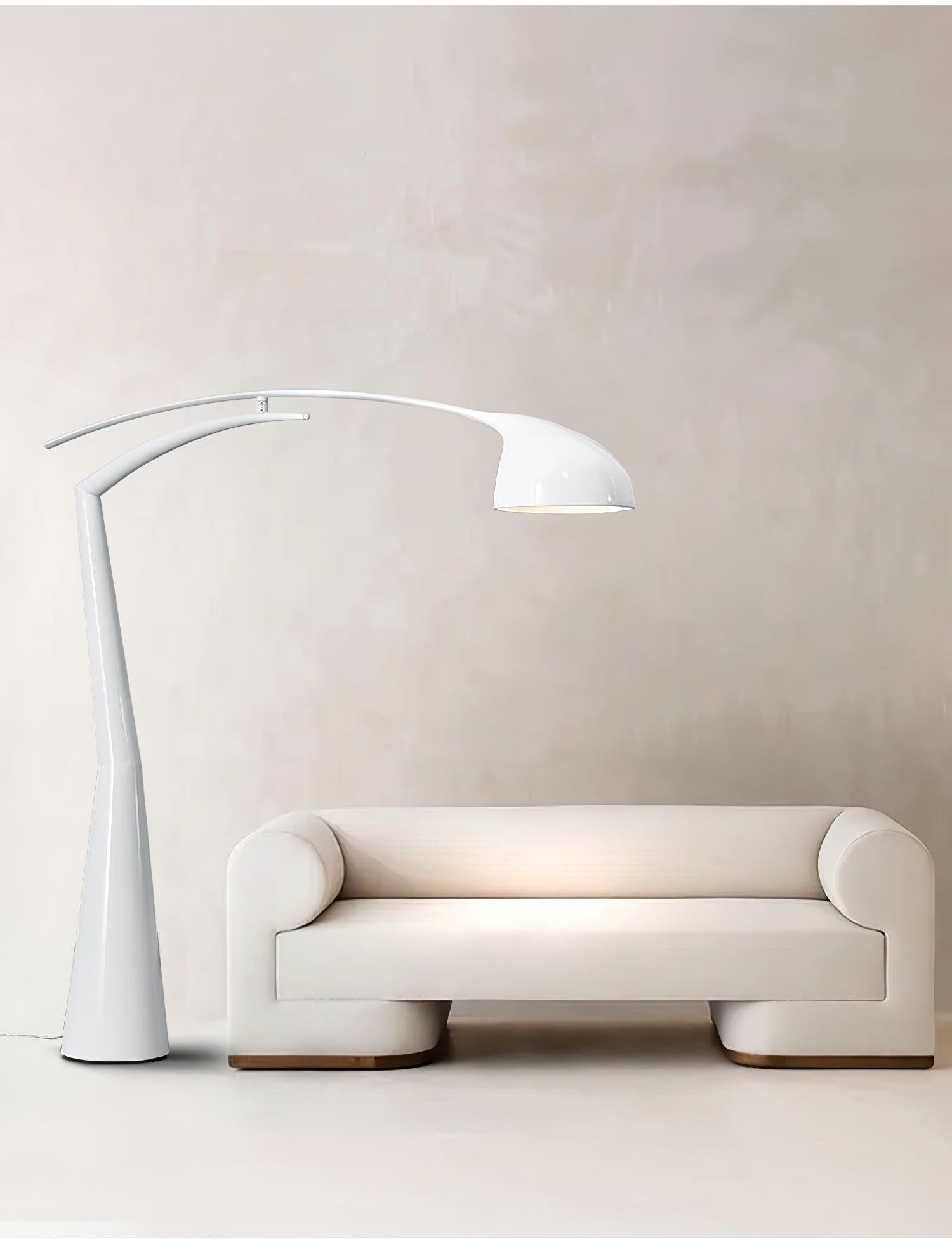 Daniel Plastic Floor Lamp-Neutral Decor