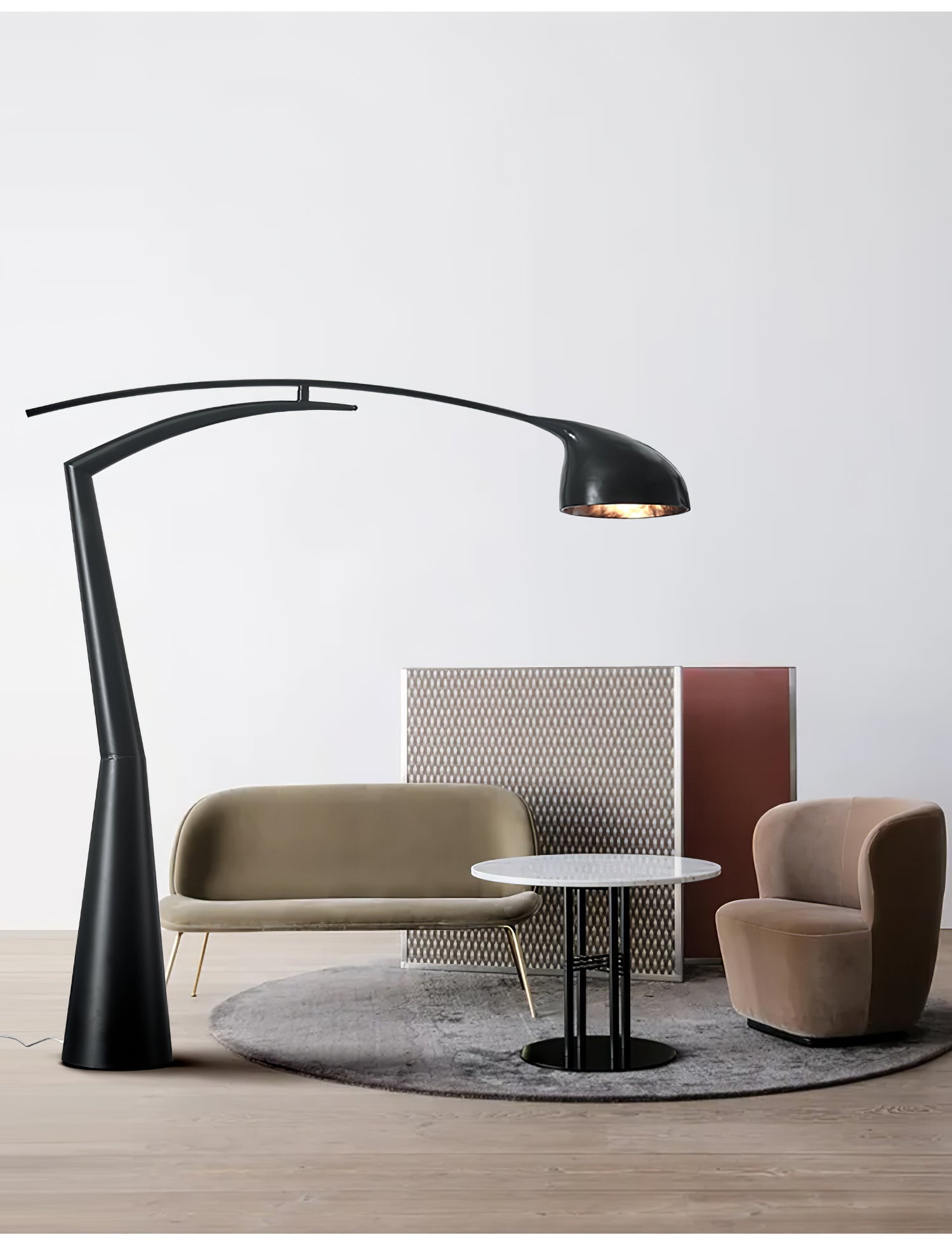 Daniel Plastic Floor Lamp-Neutral Decor