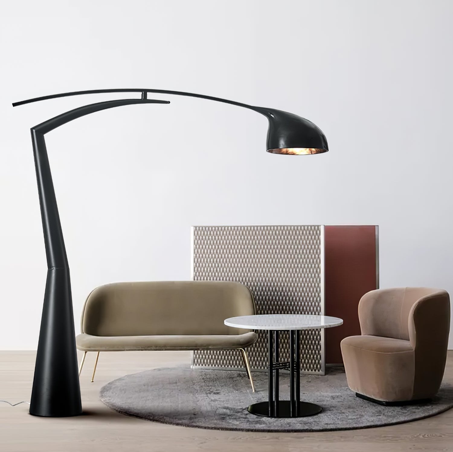 Daniel Plastic Floor Lamp-Neutral Decor