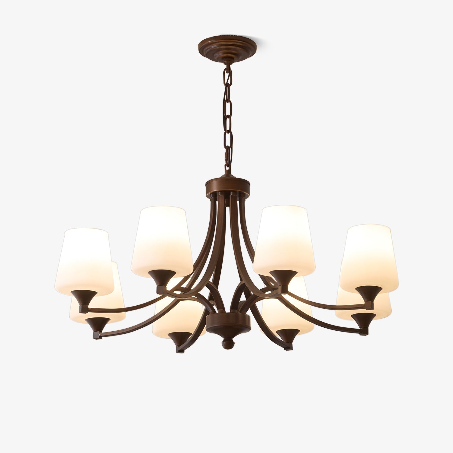 Ardena Elegance Vintage Classic Glass Chandelier-Neutral Decor