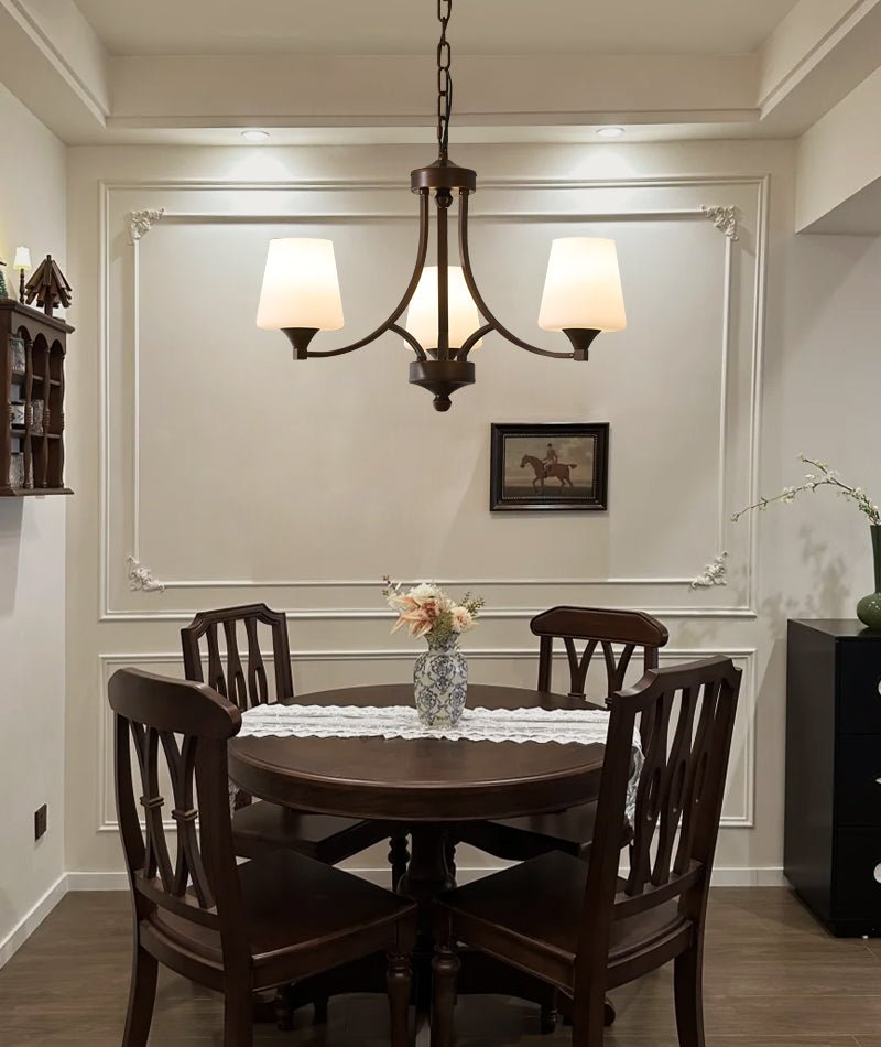 Ardena Elegance Vintage Classic Glass Chandelier-Neutral Decor