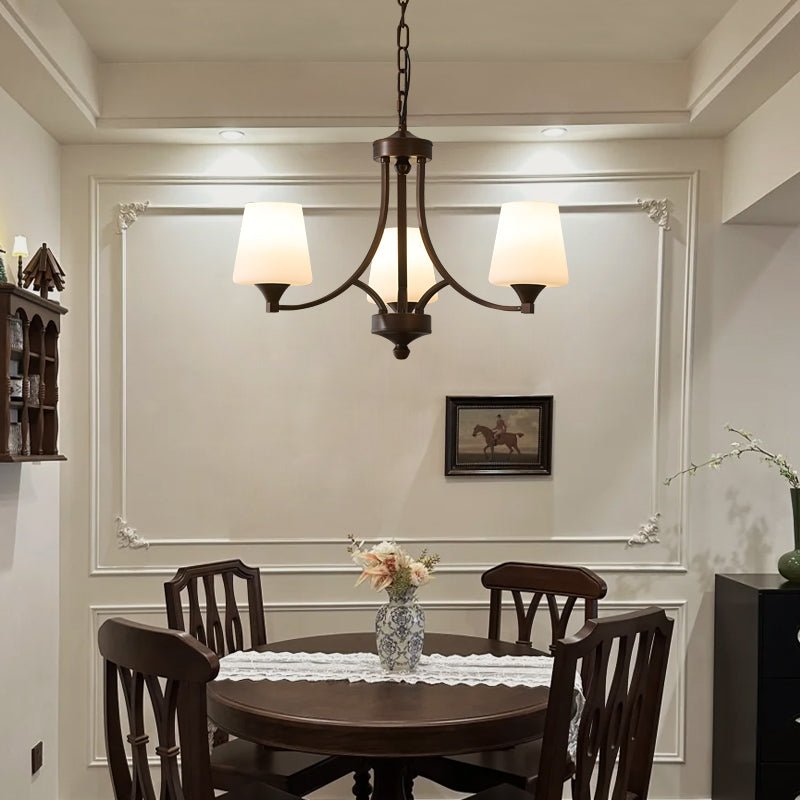 Ardena Elegance Vintage Classic Glass Chandelier-Neutral Decor