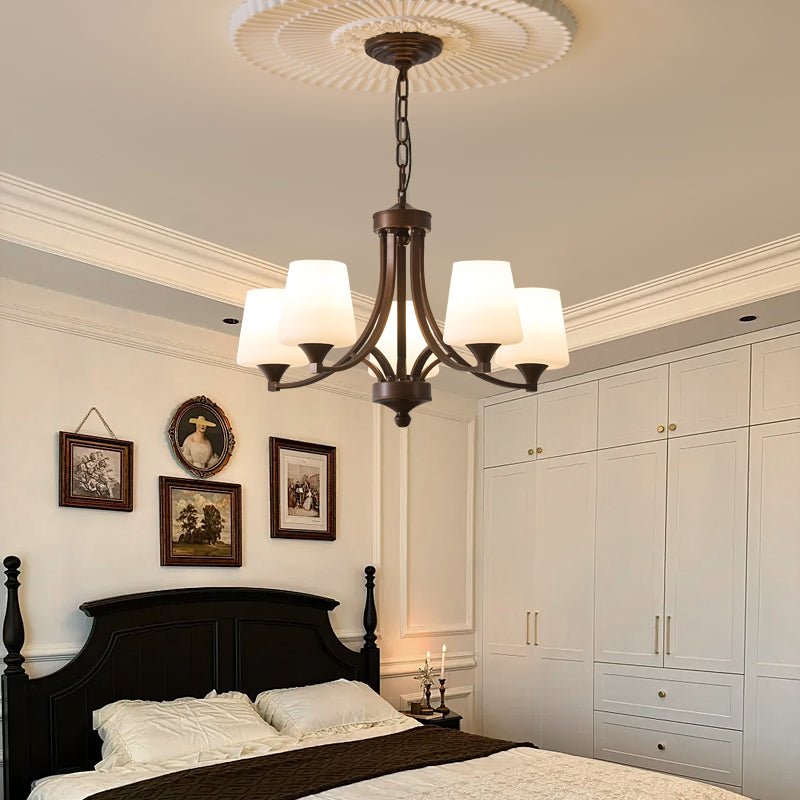 Ardena Elegance Vintage Classic Glass Chandelier-Neutral Decor