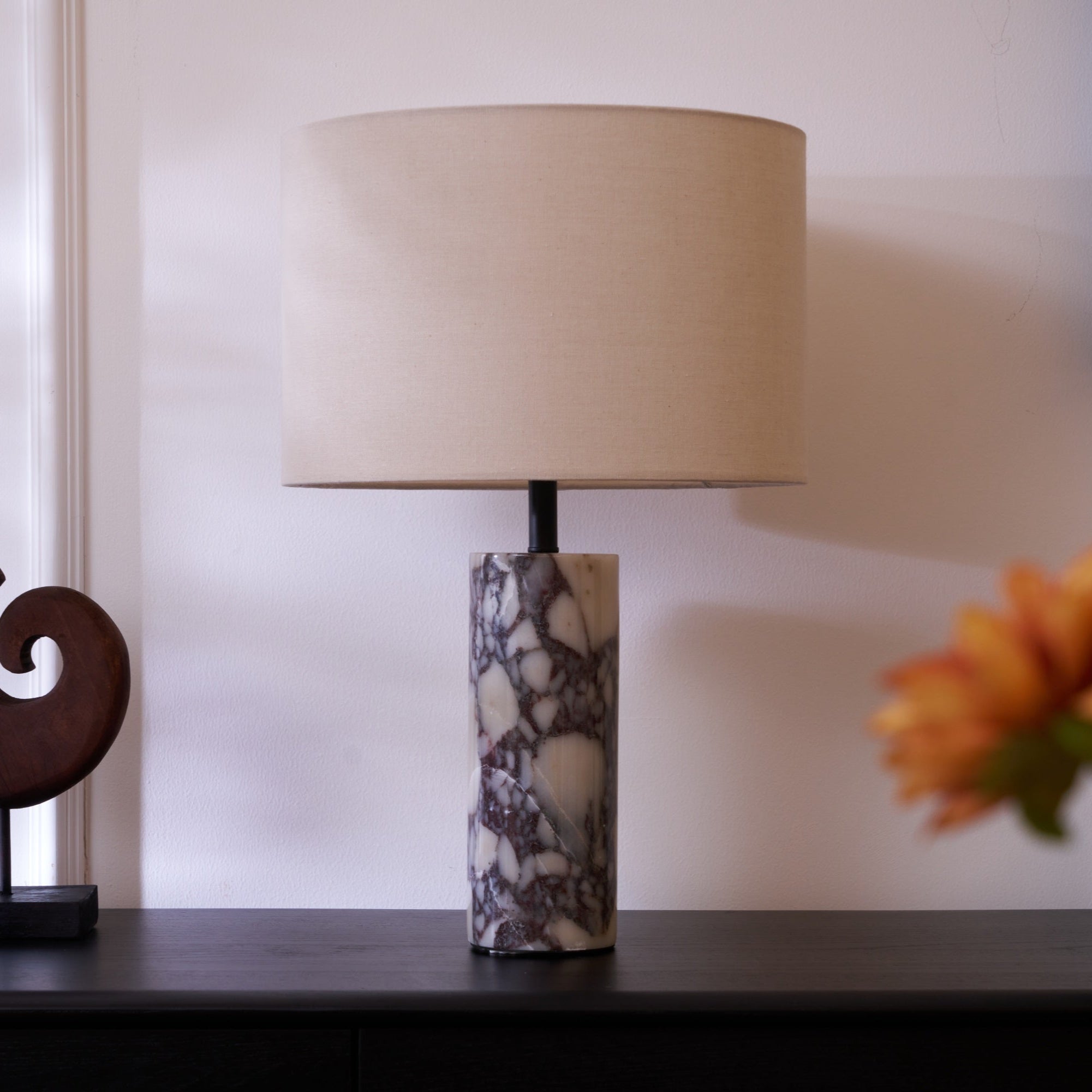 Vivo Elegant Marble Table Lamp-Neutral Decor