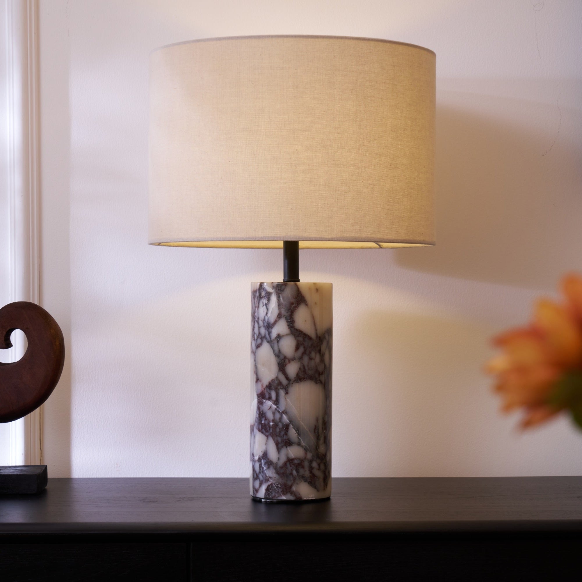 Vivo Elegant Marble Table Lamp-Neutral Decor