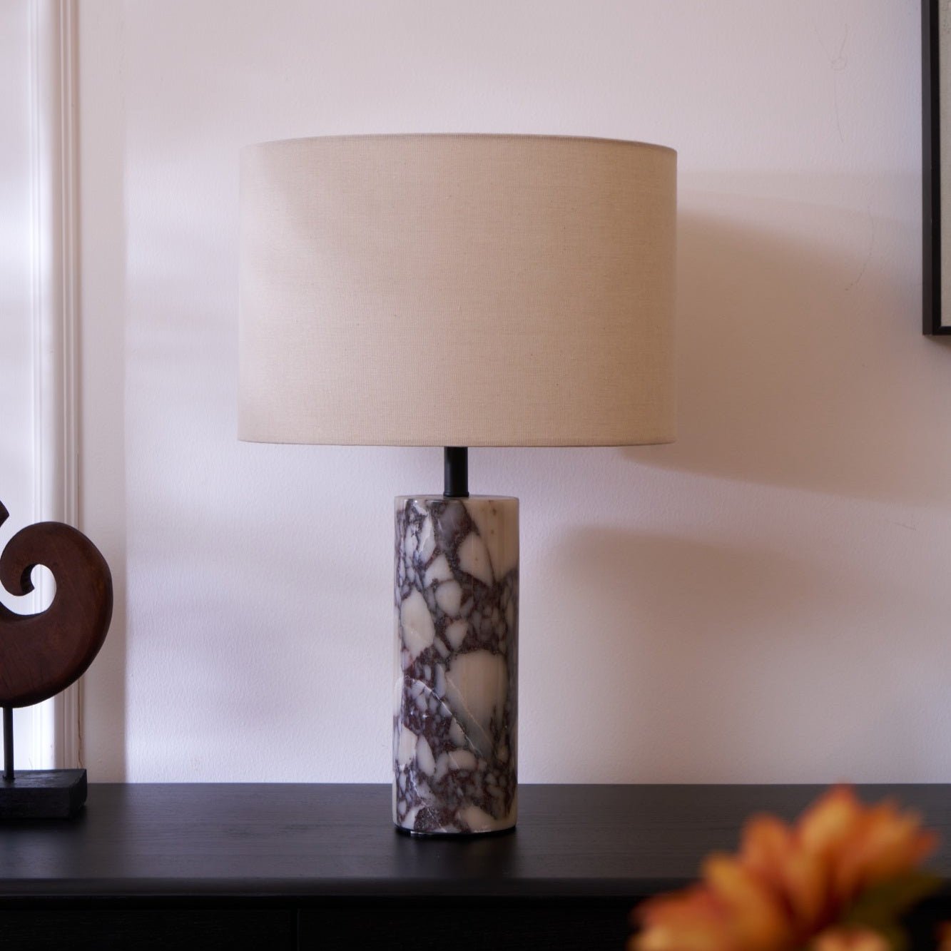 Vivo Elegant Marble Table Lamp-Neutral Decor