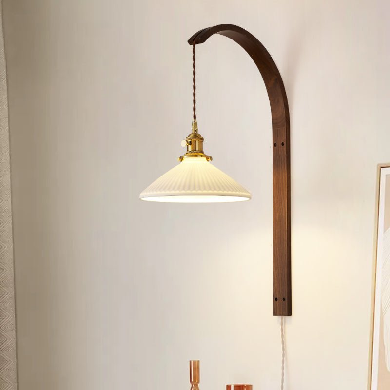 Ardent Wood Wall Lamp-Neutral Decor