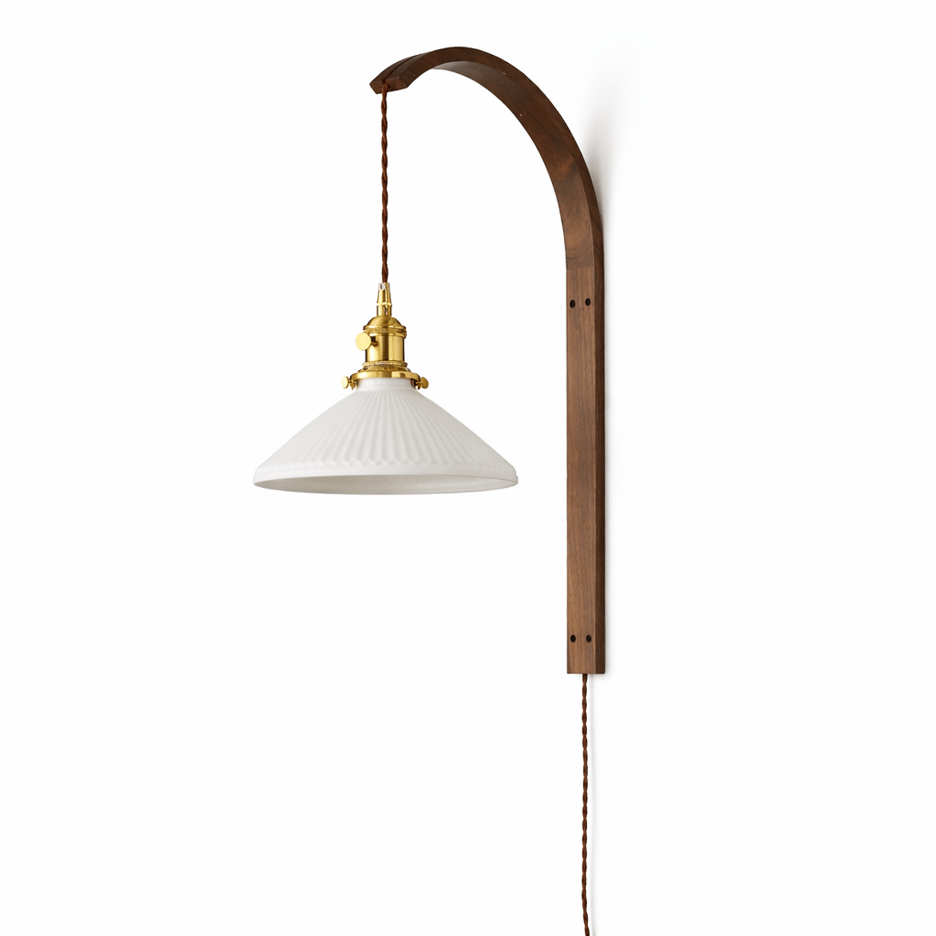 Ardent Wood Wall Lamp-Neutral Decor