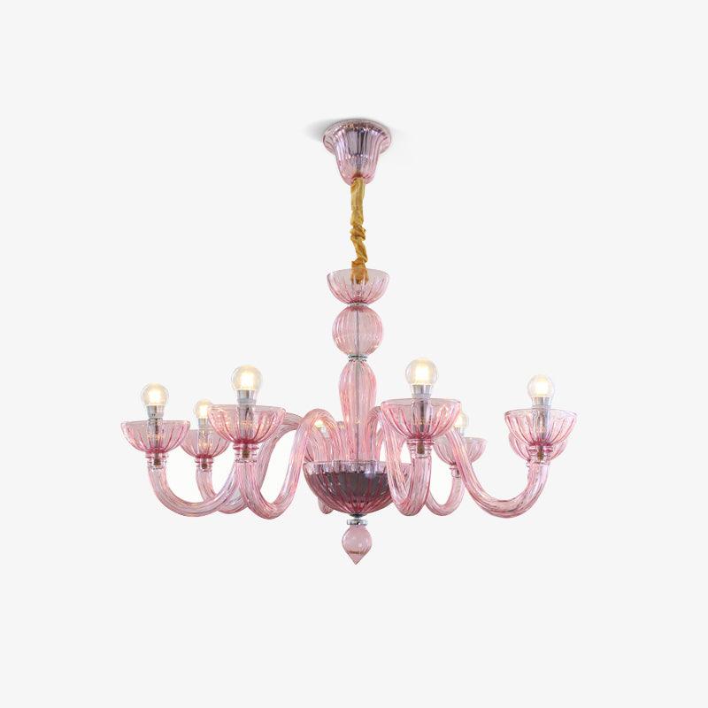 Lustra Chandelier Murano Glass Elegant Handcrafted-Neutral Decor