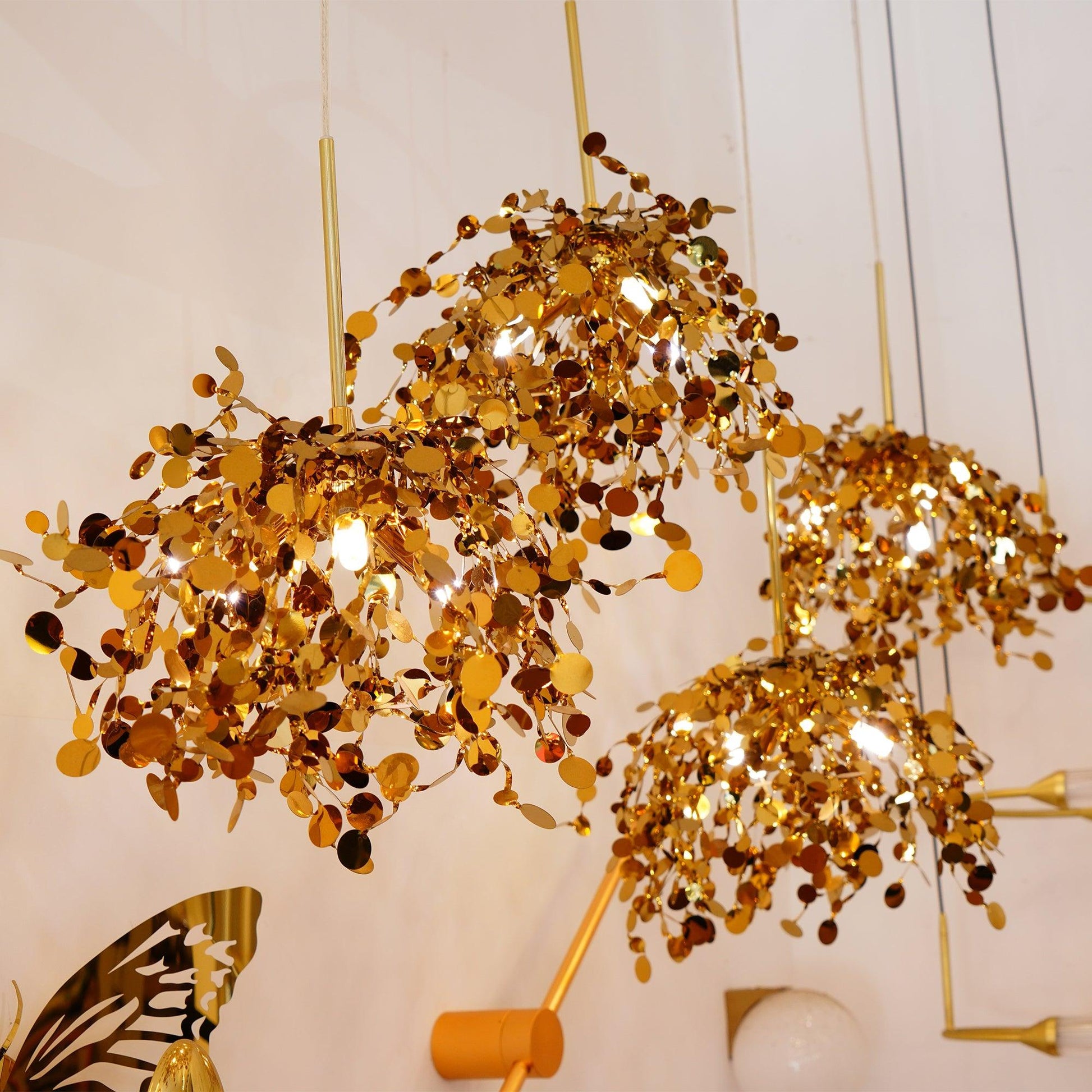 Grav Pendant Lamp Metallic Disc Cloud-Neutral Decor