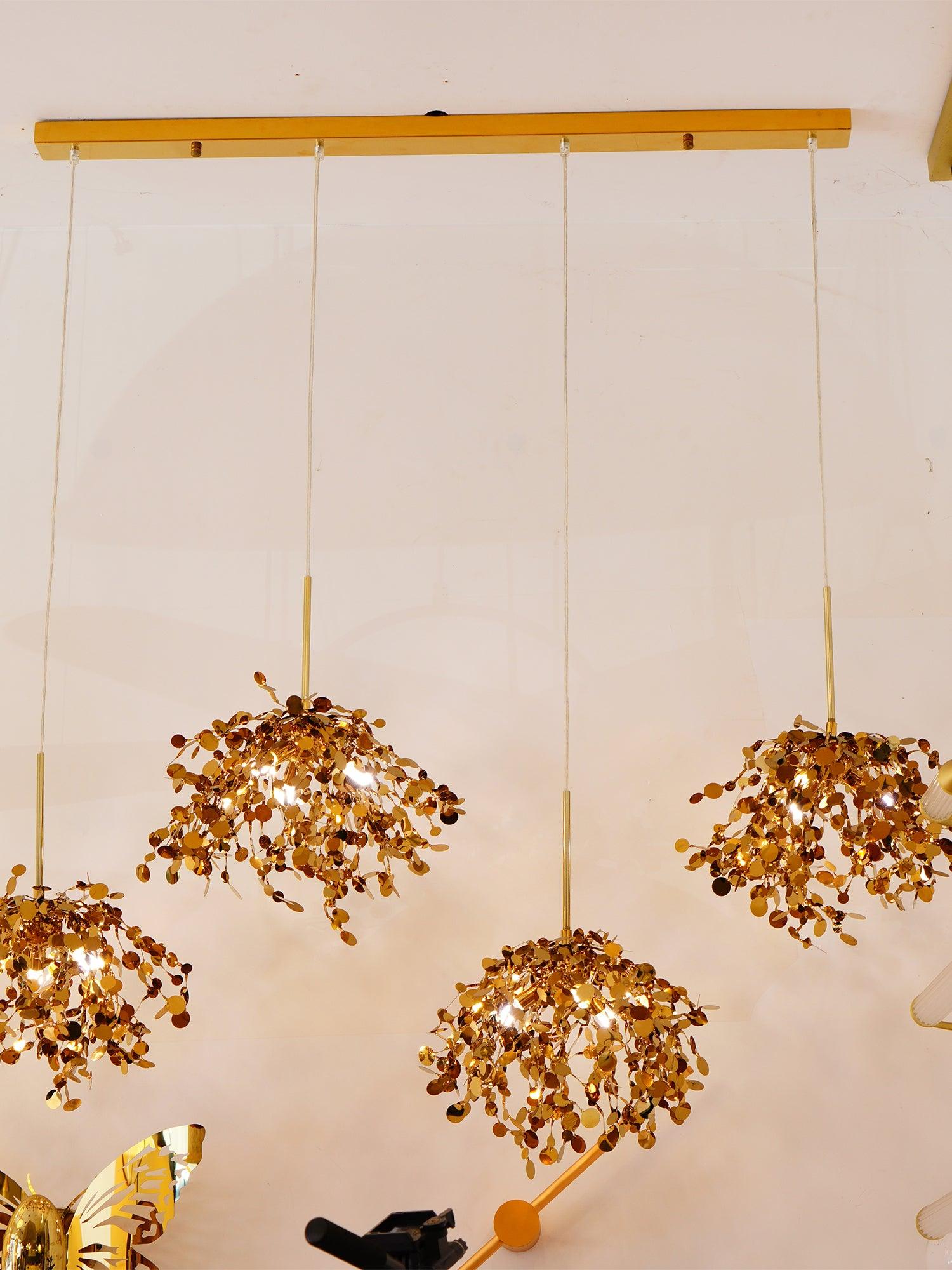 Grav Pendant Lamp Metallic Disc Cloud-Neutral Decor