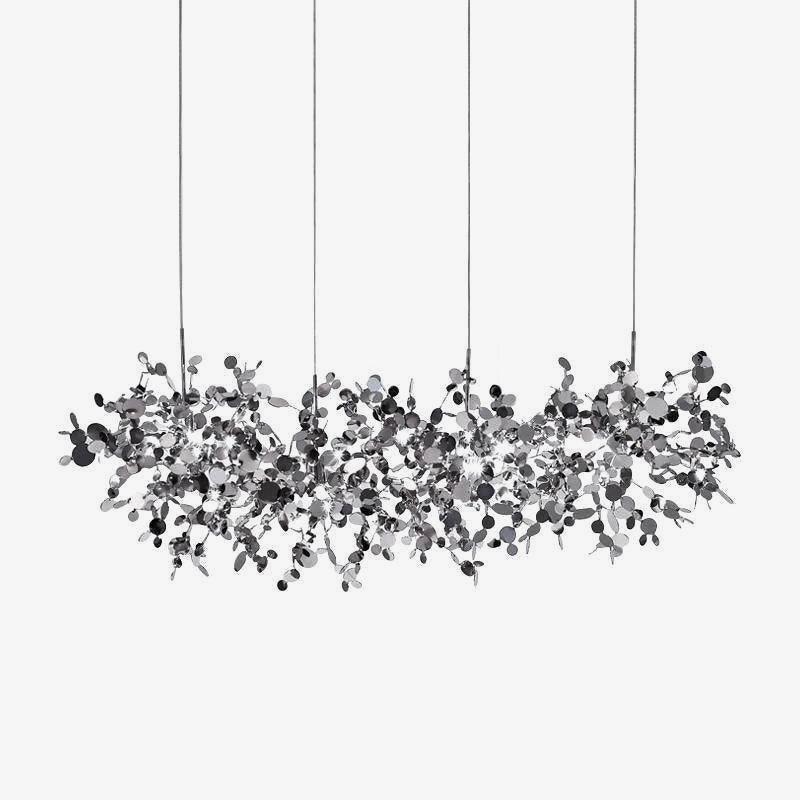 Grav Pendant Lamp Metallic Disc Cloud-Neutral Decor