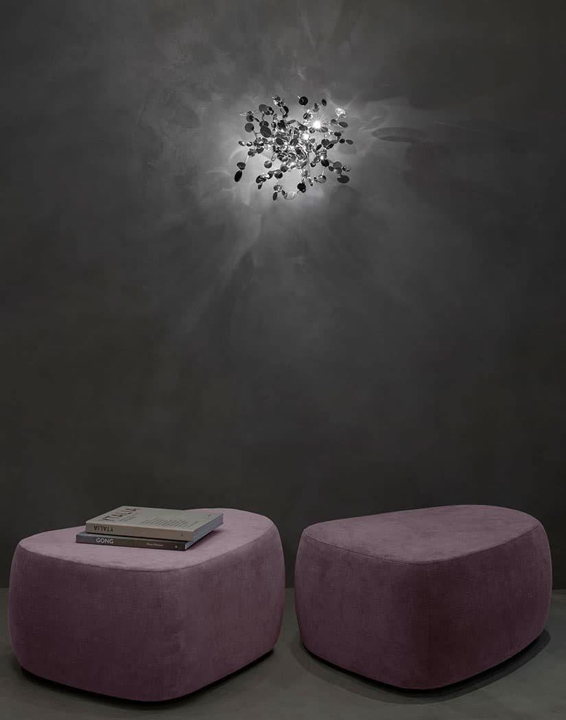 Grav Pendant Lamp Metallic Disc Cloud-Neutral Decor