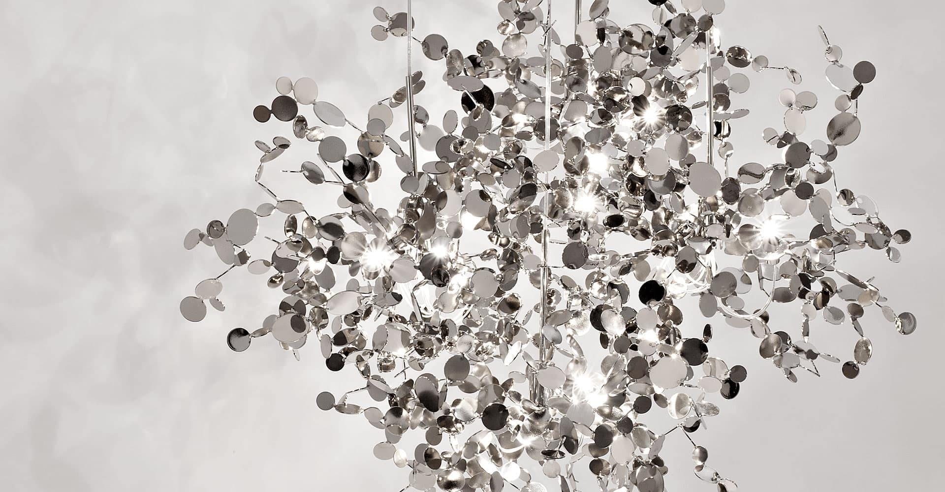 Grav Pendant Lamp Metallic Disc Cloud-Neutral Decor