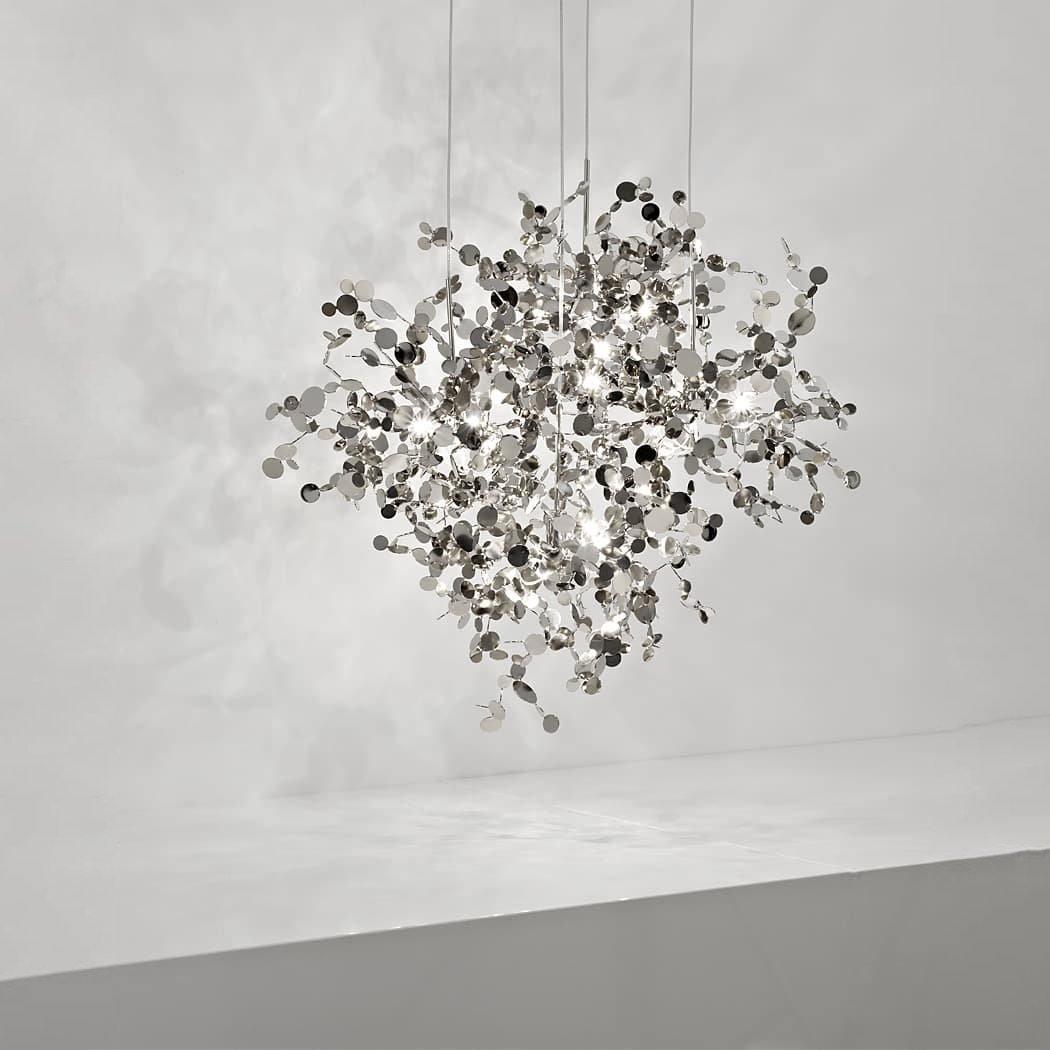 Grav Pendant Lamp Metallic Disc Cloud-Neutral Decor