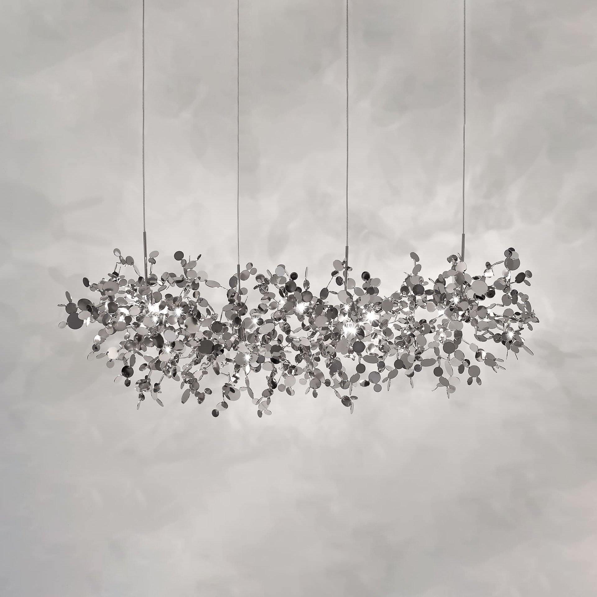 Grav Pendant Lamp Metallic Disc Cloud-Neutral Decor
