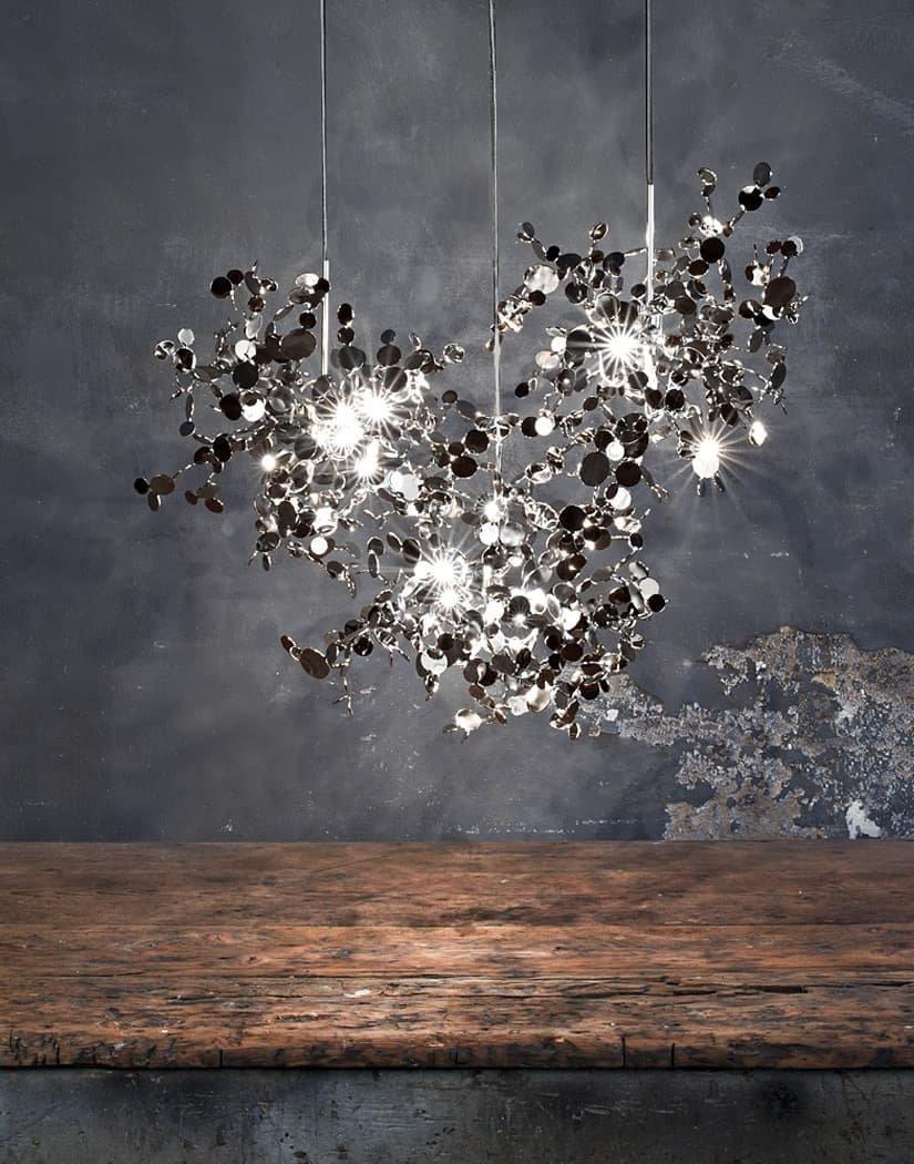 Grav Pendant Lamp Metallic Disc Cloud-Neutral Decor
