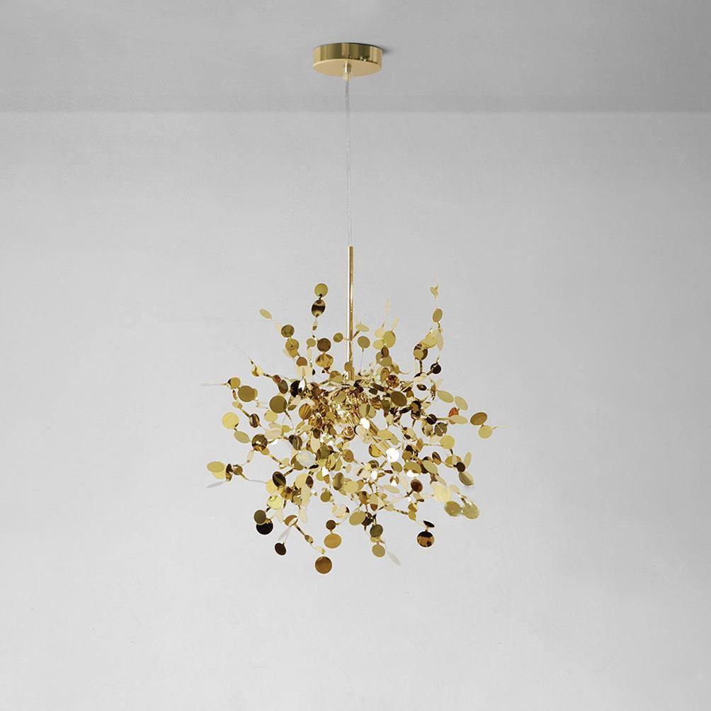 Grav Pendant Lamp Metallic Disc Cloud-Neutral Decor