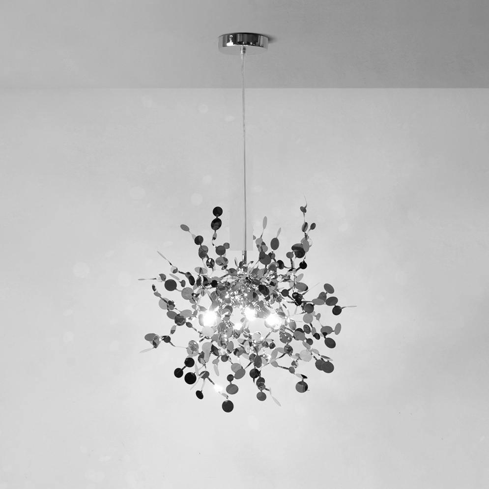 Grav Pendant Lamp Metallic Disc Cloud-Neutral Decor