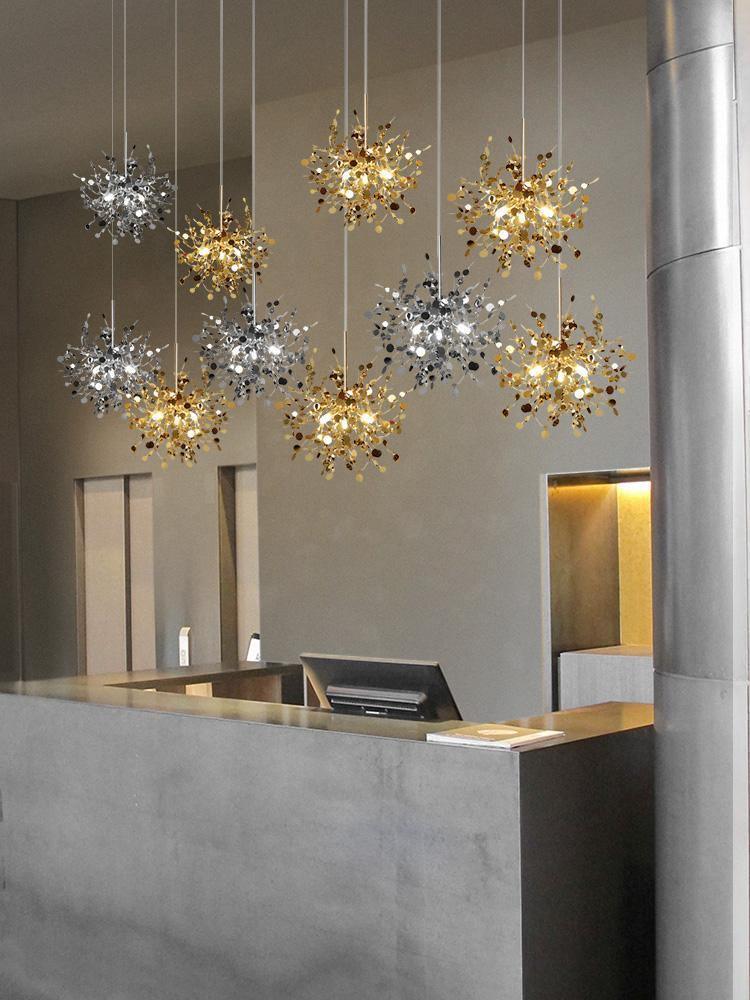 Grav Pendant Lamp Metallic Disc Cloud-Neutral Decor