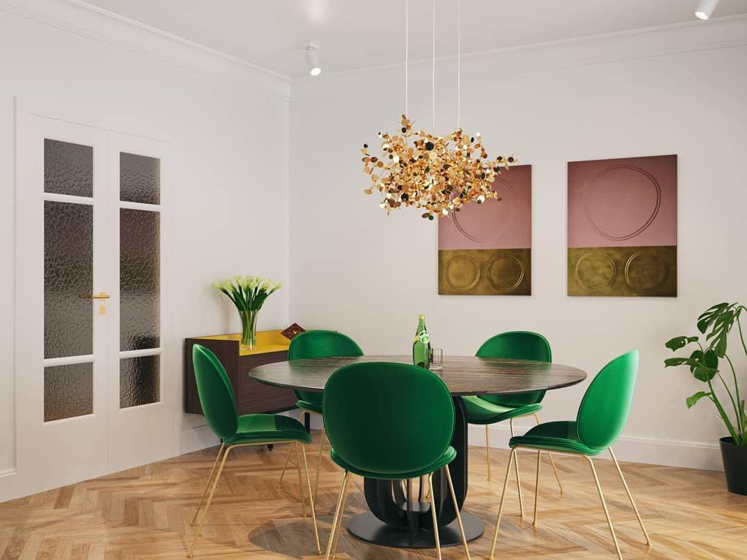 Grav Pendant Lamp Metallic Disc Cloud-Neutral Decor