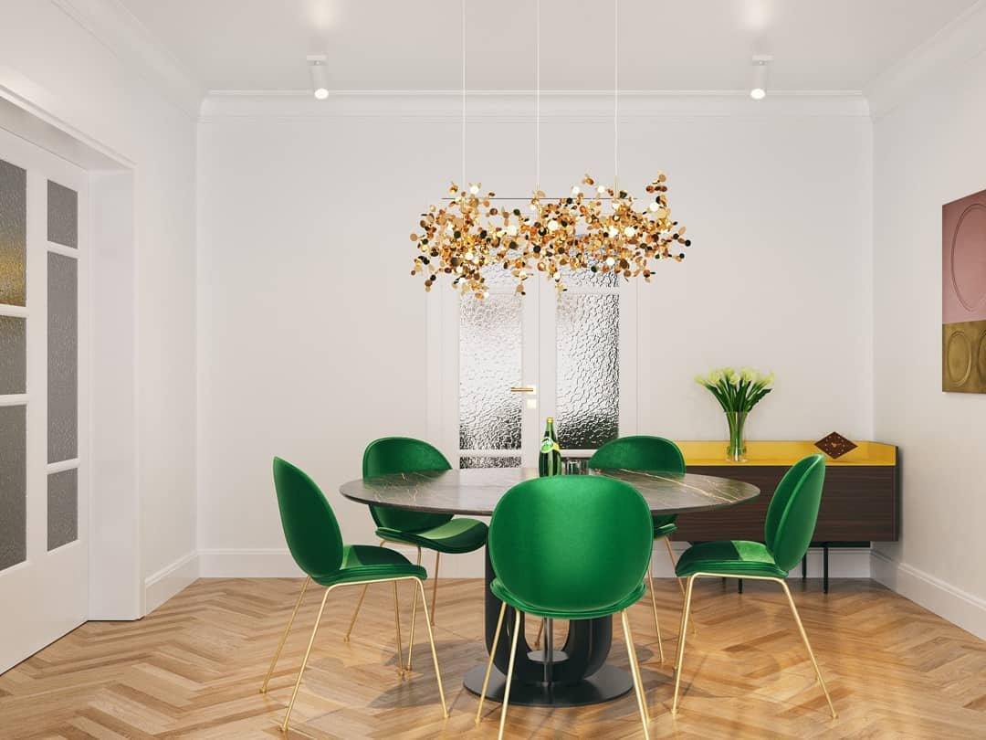 Grav Pendant Lamp Metallic Disc Cloud-Neutral Decor