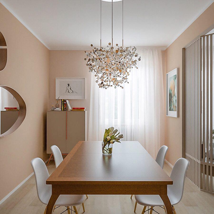 Grav Pendant Lamp Metallic Disc Cloud-Neutral Decor
