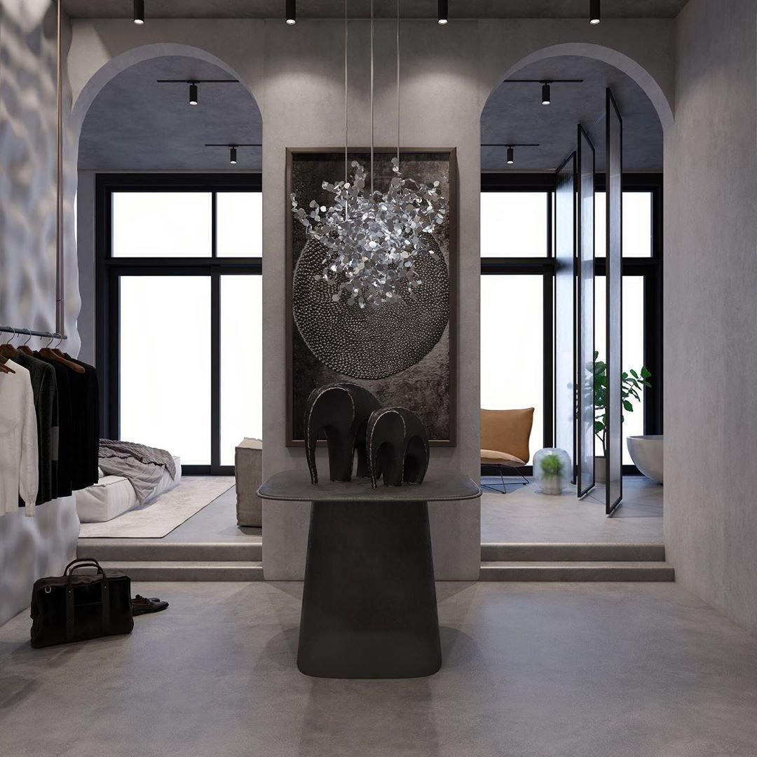 Grav Pendant Lamp Metallic Disc Cloud-Neutral Decor