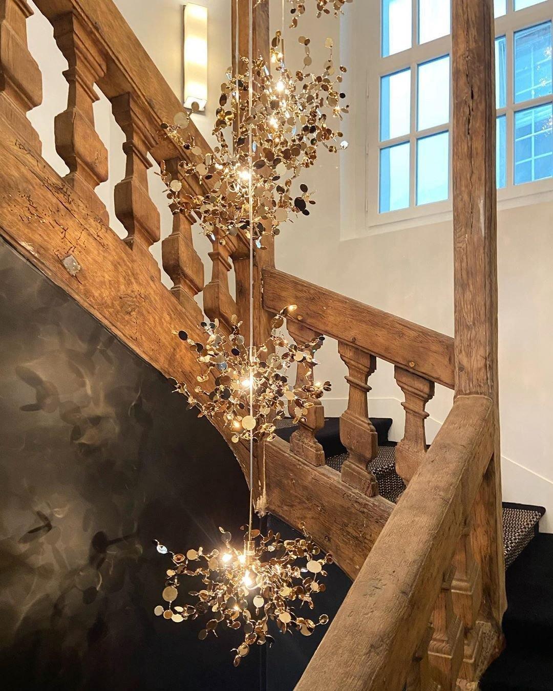 Grav Pendant Lamp Metallic Disc Cloud-Neutral Decor