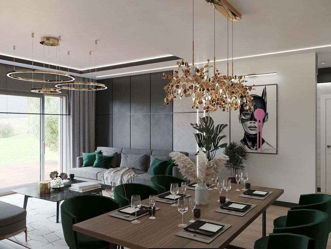 Grav Pendant Lamp Metallic Disc Cloud-Neutral Decor