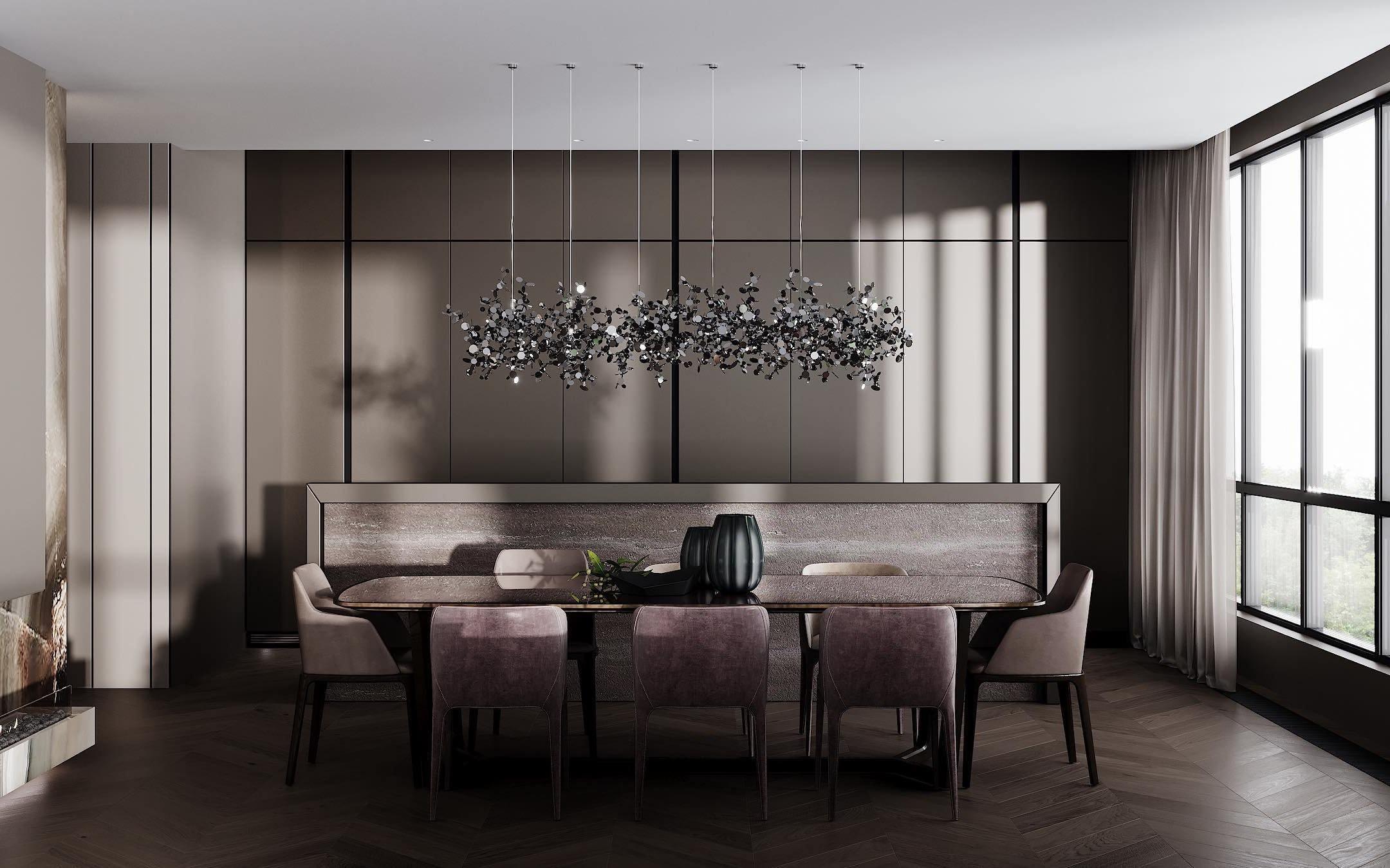 Grav Pendant Lamp Metallic Disc Cloud-Neutral Decor