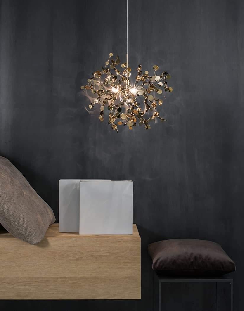 Grav Pendant Lamp Metallic Disc Cloud-Neutral Decor