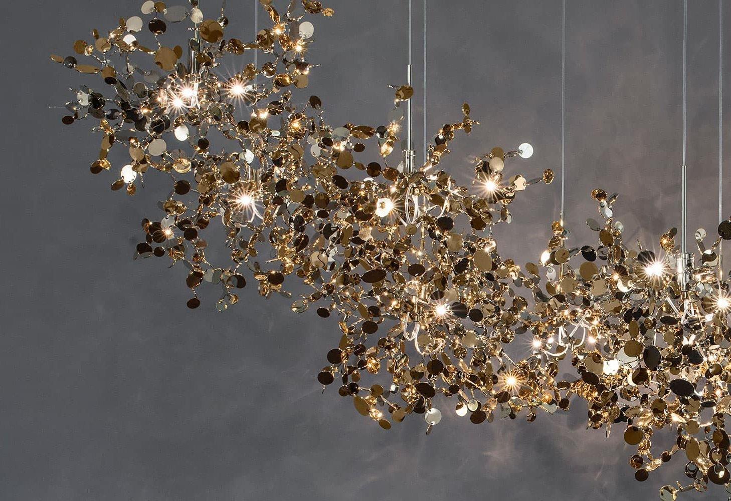 Grav Pendant Lamp Metallic Disc Cloud-Neutral Decor