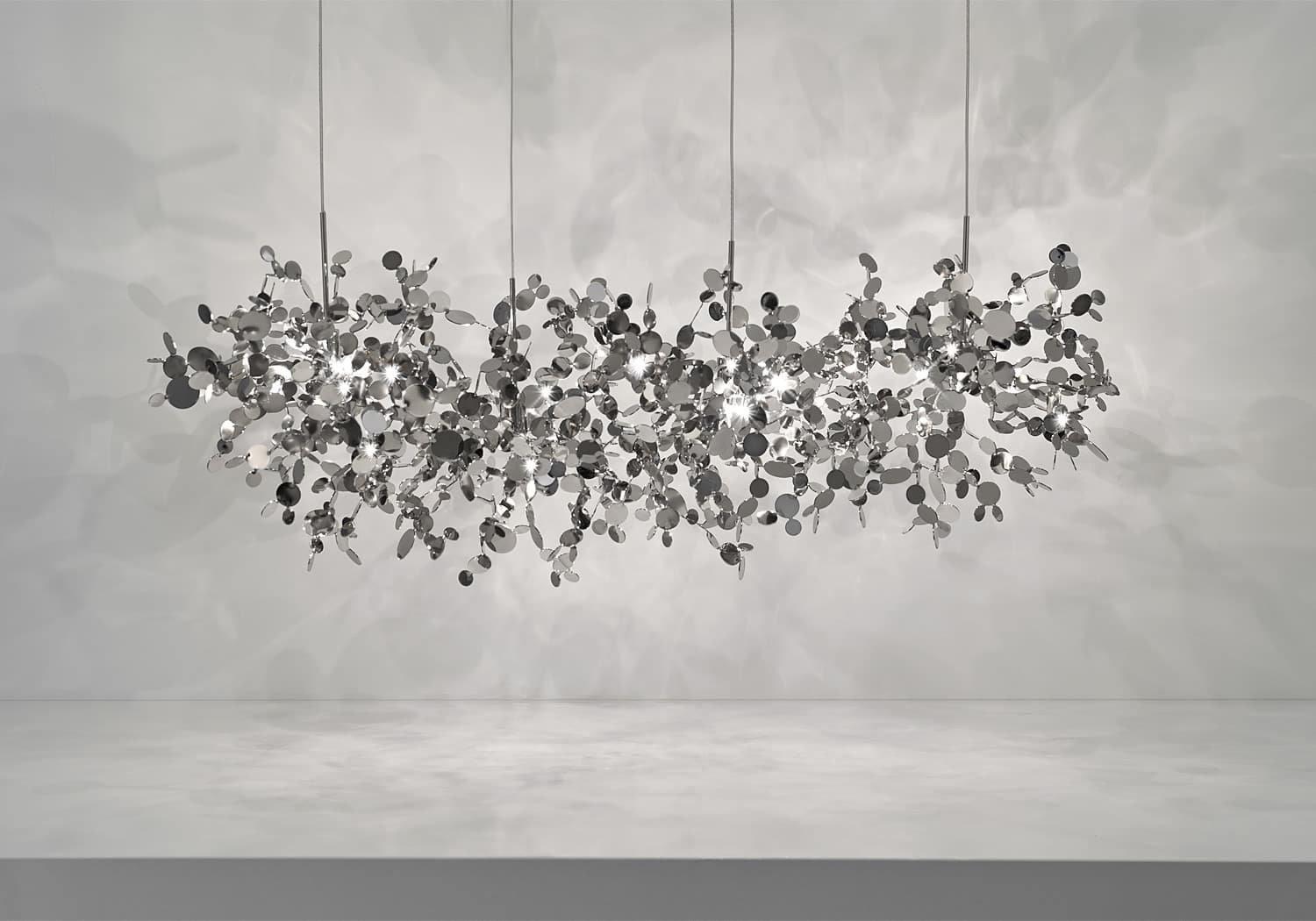 Grav Pendant Lamp Metallic Disc Cloud-Neutral Decor