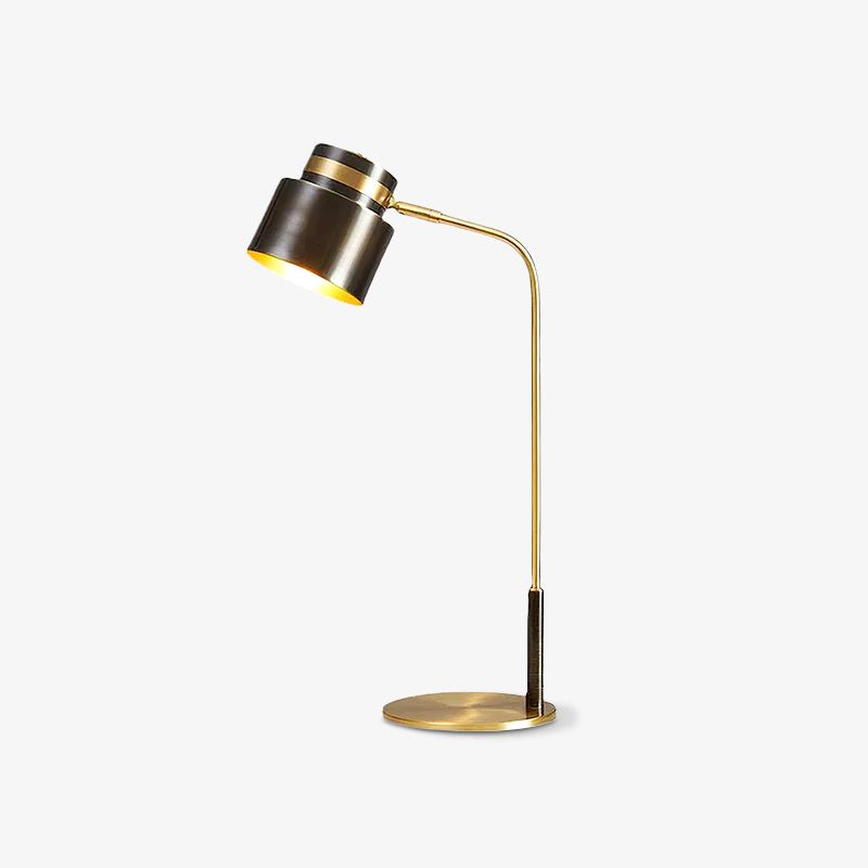 Zorase Brass Industrial Table Lamp-Neutral Decor