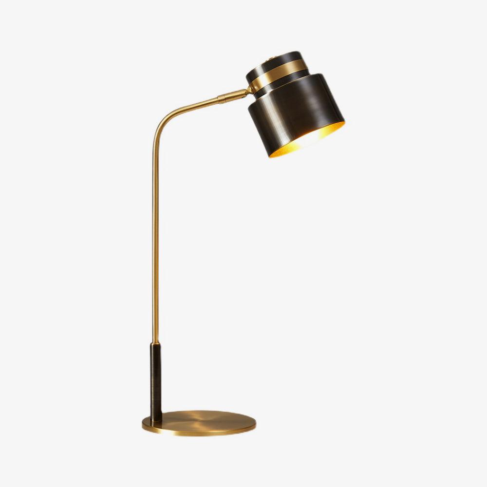 Zorase Brass Industrial Table Lamp-Neutral Decor