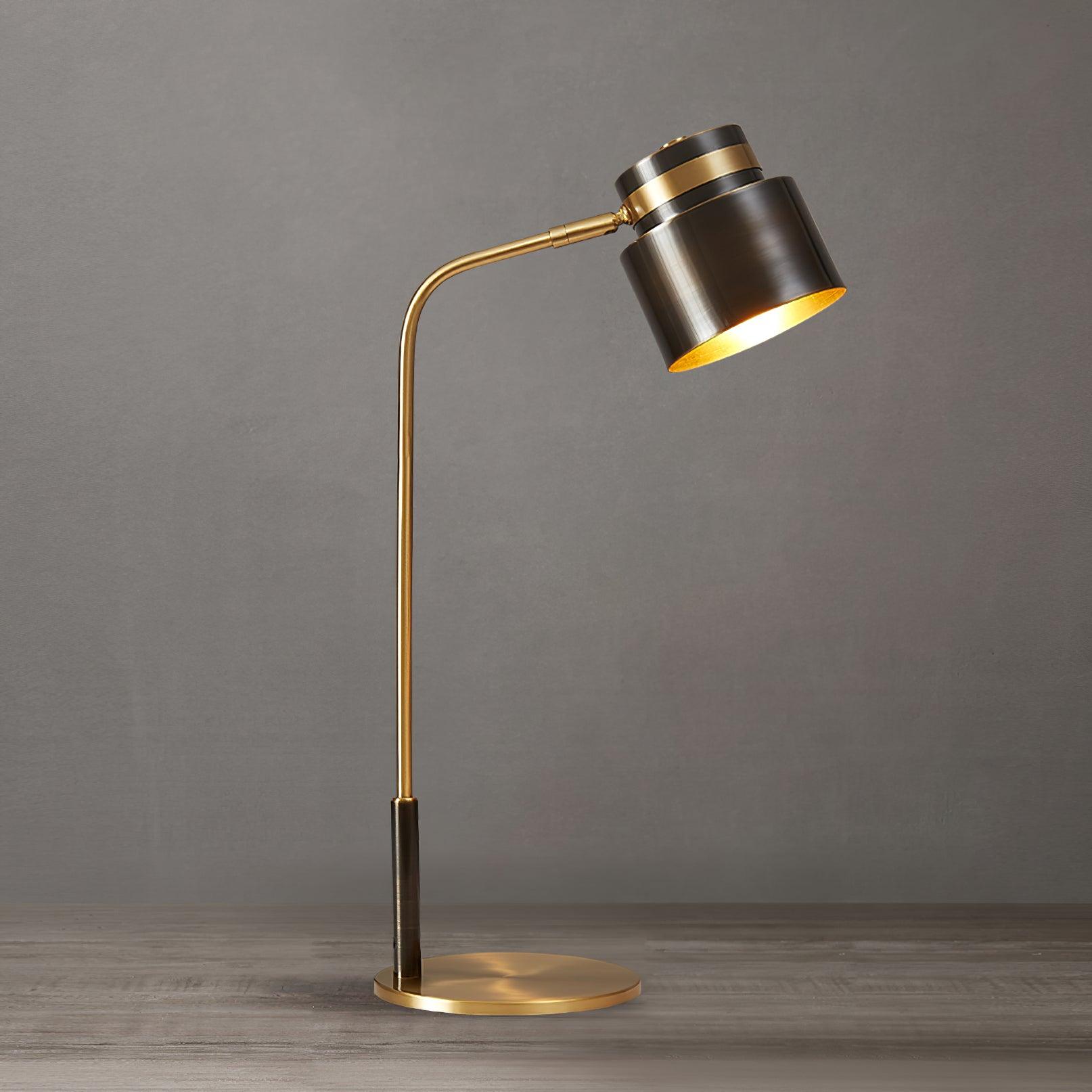 Zorase Brass Industrial Table Lamp-Neutral Decor