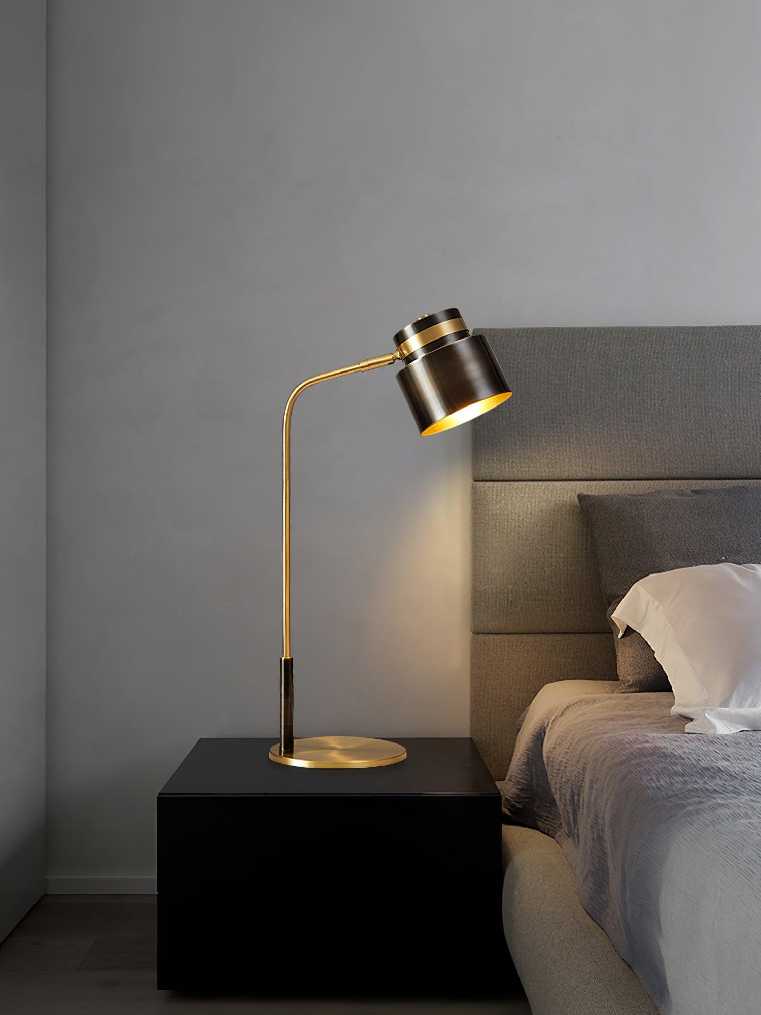 Zorase Brass Industrial Table Lamp-Neutral Decor