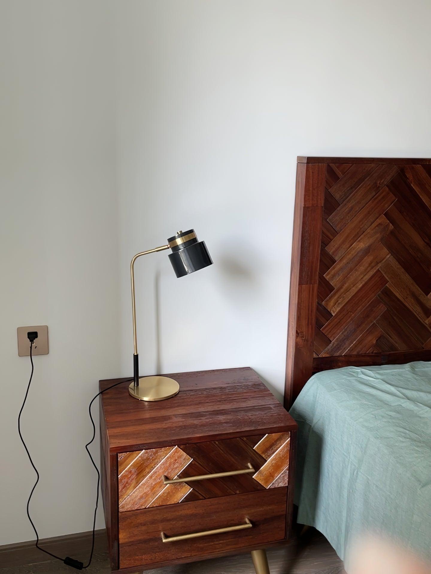 Zorase Brass Industrial Table Lamp-Neutral Decor