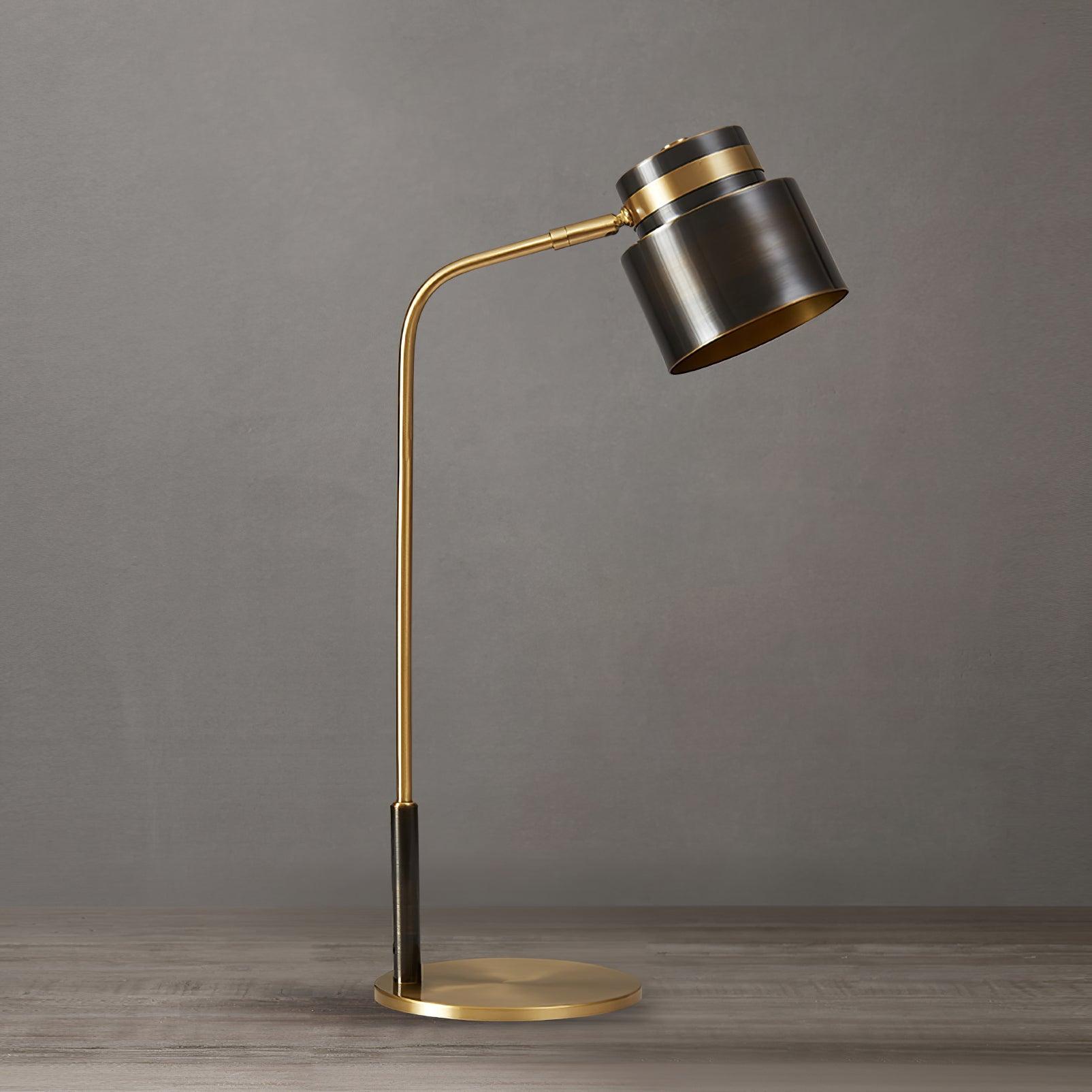 Zorase Brass Industrial Table Lamp-Neutral Decor