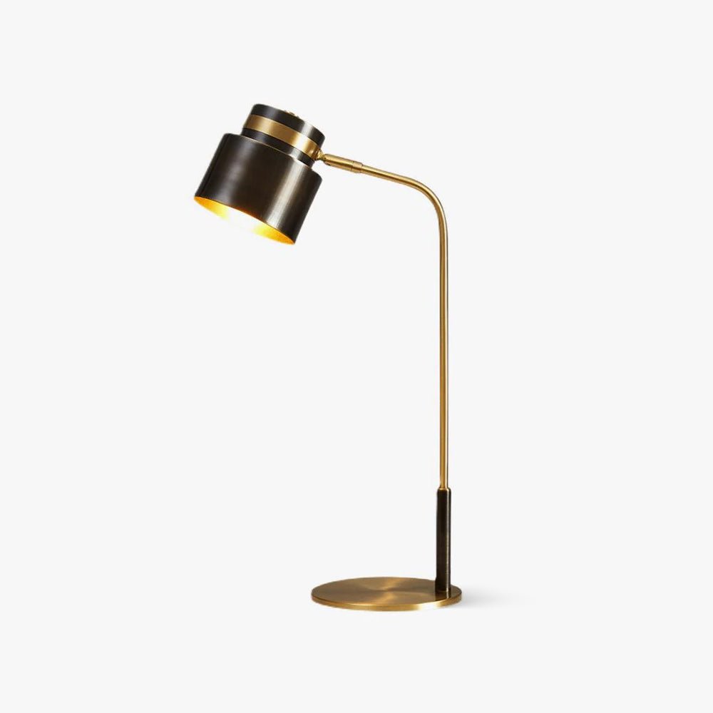 Zorase Brass Industrial Table Lamp-Neutral Decor
