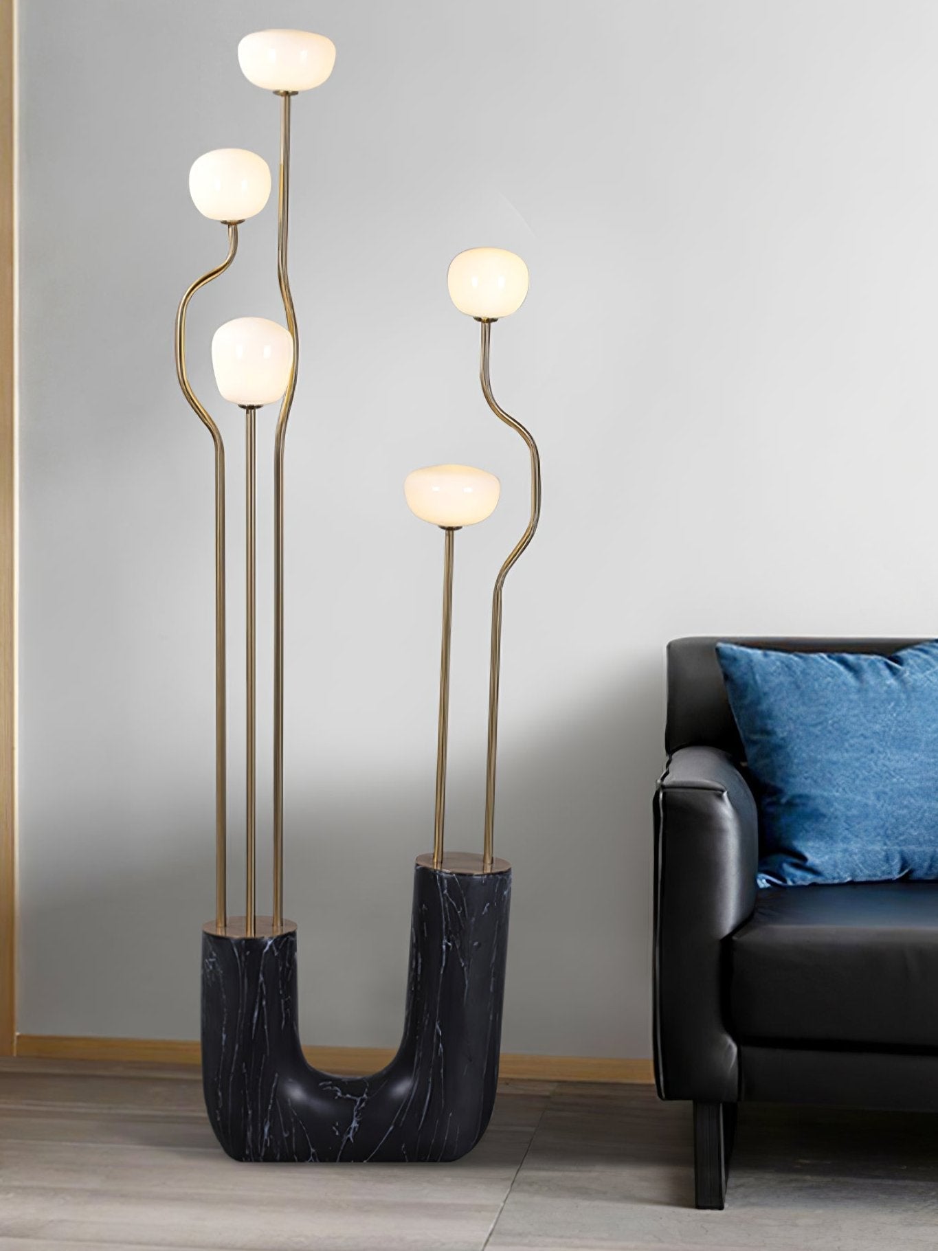 Lumon Marble Brass Modern Floor Lamp-Neutral Decor