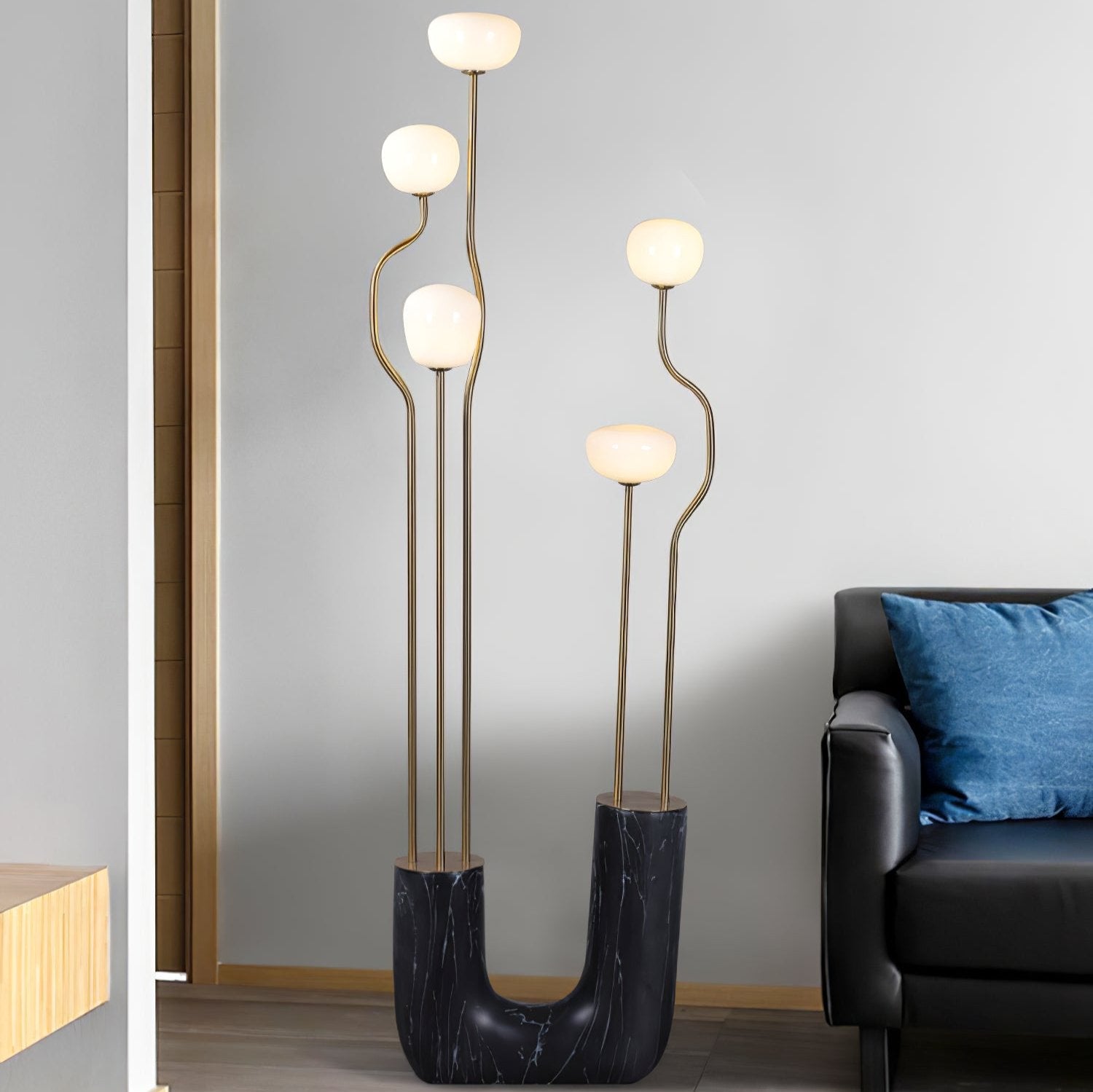 Lumon Marble Brass Modern Floor Lamp-Neutral Decor